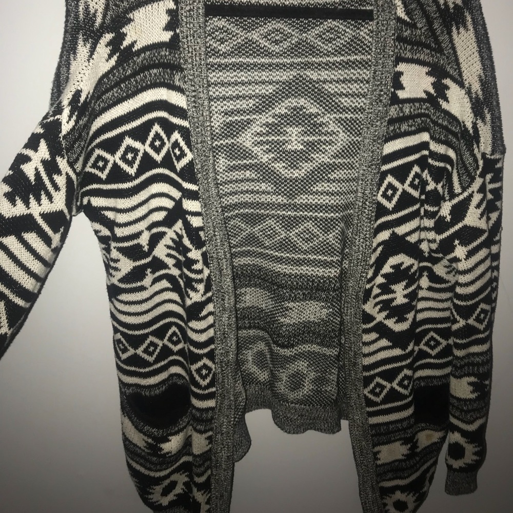 Black and white cardigan